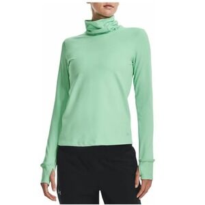 Under‎ Armour Top Womens Small Green ColdGear Funnel Neck Long Sleeve 1373857